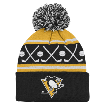 Pittsburgh Penguins детска зимна шапка NHL Face-Off Cuff Pom