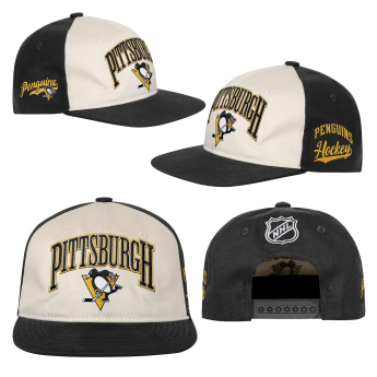Pittsburgh Penguins детска бейзболна шапка с козирка NHL Flatbrim Arch Deadstock Snapback