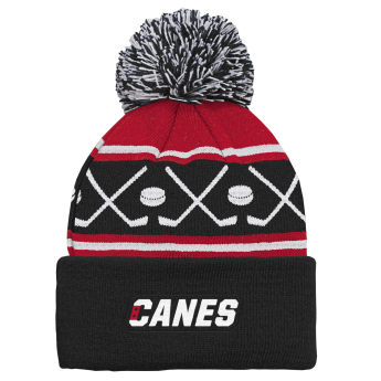 Carolina Hurricanes детска зимна шапка NHL Face-Off Cuff Pom