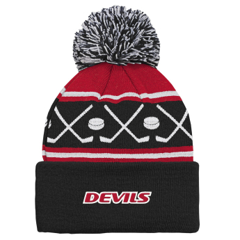 New Jersey Devils детска зимна шапка NHL Face-Off Cuff Pom