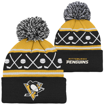 Pittsburgh Penguins детска зимна шапка NHL Face-Off Cuff Pom