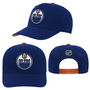 Edmonton Oilers детска бейзболна шапка с козирка NHL Precurved Snap