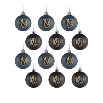 Vegas Golden Knights топки за коледна елха NHL 12 Pack Ball Ornament Set