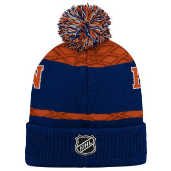 Edmonton Oilers детска зимна шапка Puck Pattern Cuffed Pom