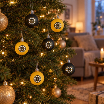 Boston Bruins топки за коледна елха NHL 12 Pack Ball Ornament Set