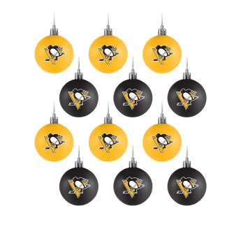 Pittsburgh Penguins топки за коледна елха NHL 12 Pack Ball Ornament Set