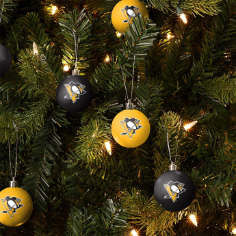 Pittsburgh Penguins топки за коледна елха NHL 12 Pack Ball Ornament Set