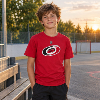 Carolina Hurricanes детска тениска NHL Primary Logo Short Sleeve
