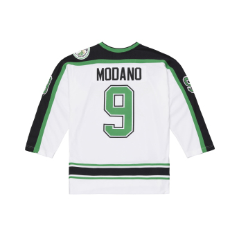 Minnesota North Stars хокейна фланелка NHL Mike Modano #9 1991 Power Play White Jersey