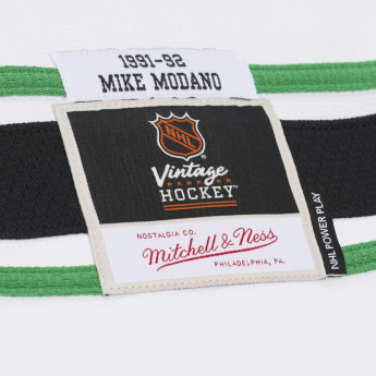 Minnesota North Stars хокейна фланелка NHL Mike Modano #9 1991 Power Play White Jersey