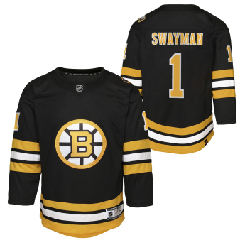 Boston Bruins детска хокейна фланелка Jeremy Swayman #1 NHL Premier Home/Team