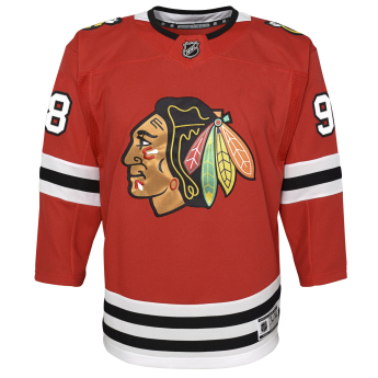 Chicago Blackhawks детска хокейна фланелка Connor Bedard #98 NHL Premier Home/Team