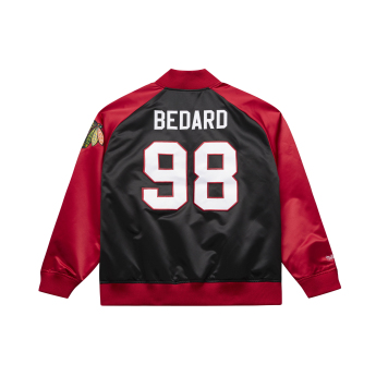 Chicago Blackhawks мъжко яке NHL Connor Bedard #98 Player Lightweight Satin Jacket
