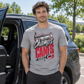 Carolina Hurricanes мъжка тениска NHL 2026 Stanley Cup Champions Authentic Locker Room