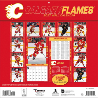 Calgary Flames календар NHL 2027 Wall