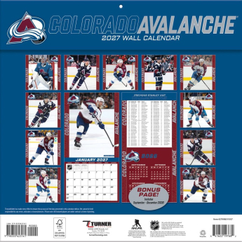 Colorado Avalanche календар NHL 2027 Wall