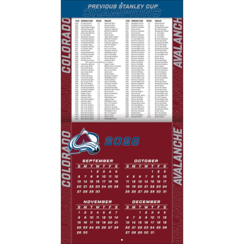 Colorado Avalanche календар NHL 2027 Wall