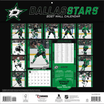 Dallas Stars календар NHL 2027 Wall