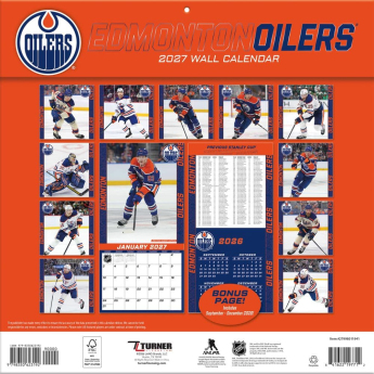 Edmonton Oilers календар NHL 2027 Wall