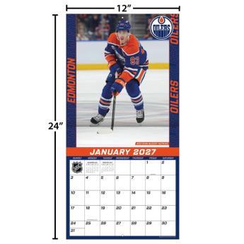 Edmonton Oilers календар NHL 2027 Wall