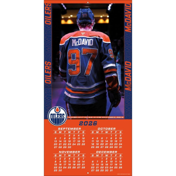 Edmonton Oilers календар NHL #97 Connor McDavid 2027 Wall