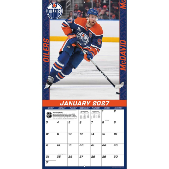 Edmonton Oilers календар NHL #97 Connor McDavid 2027 Wall