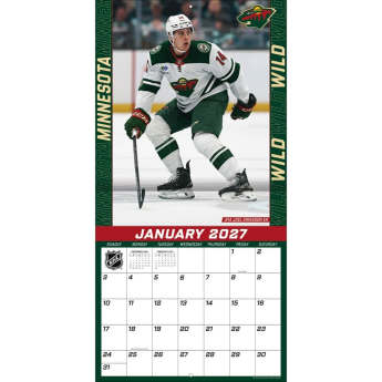 Minnesota Wild календар NHL 2027 Wall
