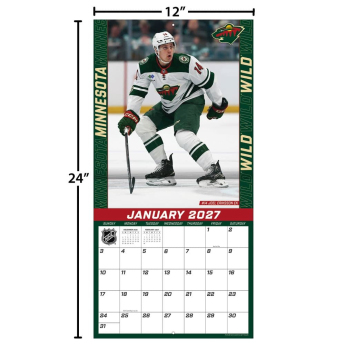 Minnesota Wild календар NHL 2027 Wall