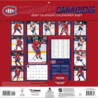 Montreal Canadiens календар NHL 2027 Wall