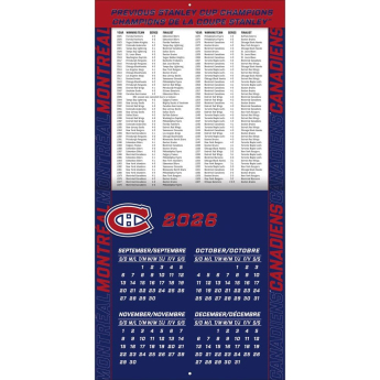 Montreal Canadiens календар NHL 2027 Wall
