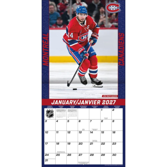 Montreal Canadiens календар NHL 2027 Wall