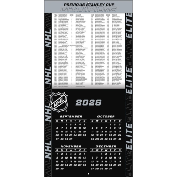 NHL продукти календар Elite 2027 Wall