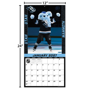 NHL продукти календар Mascots 2027 Wall