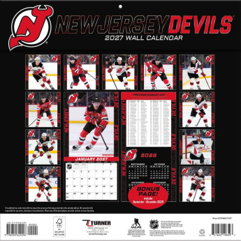 New Jersey Devils календар NHL 2027 Wall