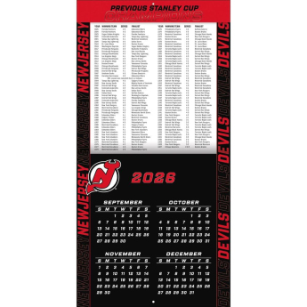 New Jersey Devils календар NHL 2027 Wall
