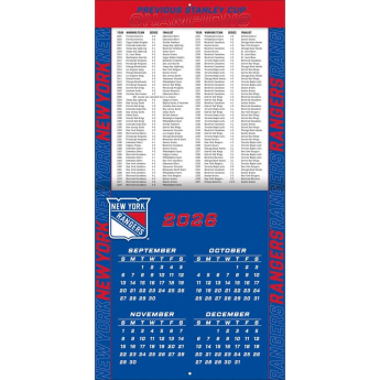 New York Rangers календар NHL 2027 Wall