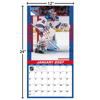 New York Rangers календар NHL 2027 Wall