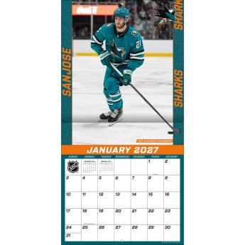 San Jose Sharks календар NHL 2027 Wall