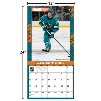 San Jose Sharks календар NHL 2027 Wall