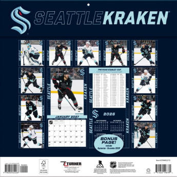 Seattle Kraken календар NHL 2027 Wall