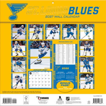 St. Louis Blues календар NHL 2027 Wall