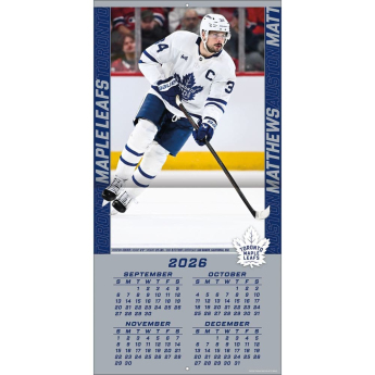 Toronto Maple Leafs календар NHL #34 Auston Matthews 2027 Wall