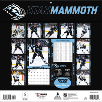 Utah Hockey Club календар NHL 2027 Wall