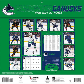 Vancouver Canucks календар NHL 2027 Wall