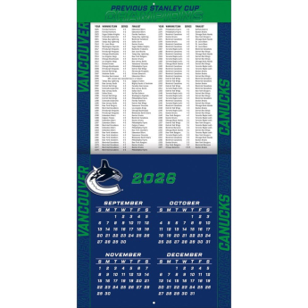 Vancouver Canucks календар NHL 2027 Wall