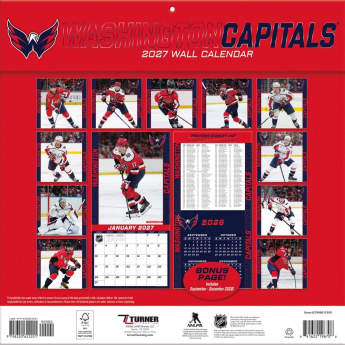 Washington Capitals календар NHL 2027 Wall