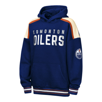 Edmonton Oilers детски суитшърт с качулка NHL Camaraderie Oversized Colorblock Fleece