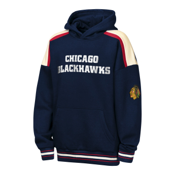 Chicago Blackhawks детски суитшърт с качулка NHL Camaraderie Oversized Colorblock Fleece