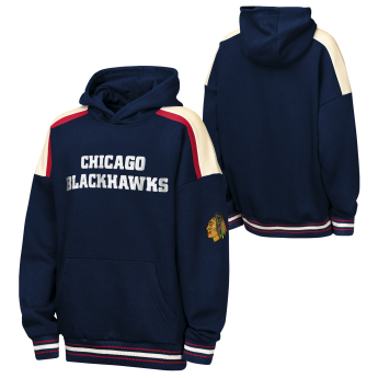 Chicago Blackhawks детски суитшърт с качулка NHL Camaraderie Oversized Colorblock Fleece