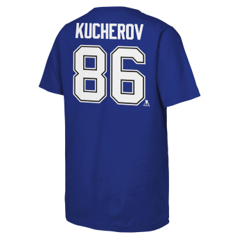 Toronto Maple Leafs детска тениска Nikita Kucherov #86 NHL Flat Name & Number Short Sleeve Cotton